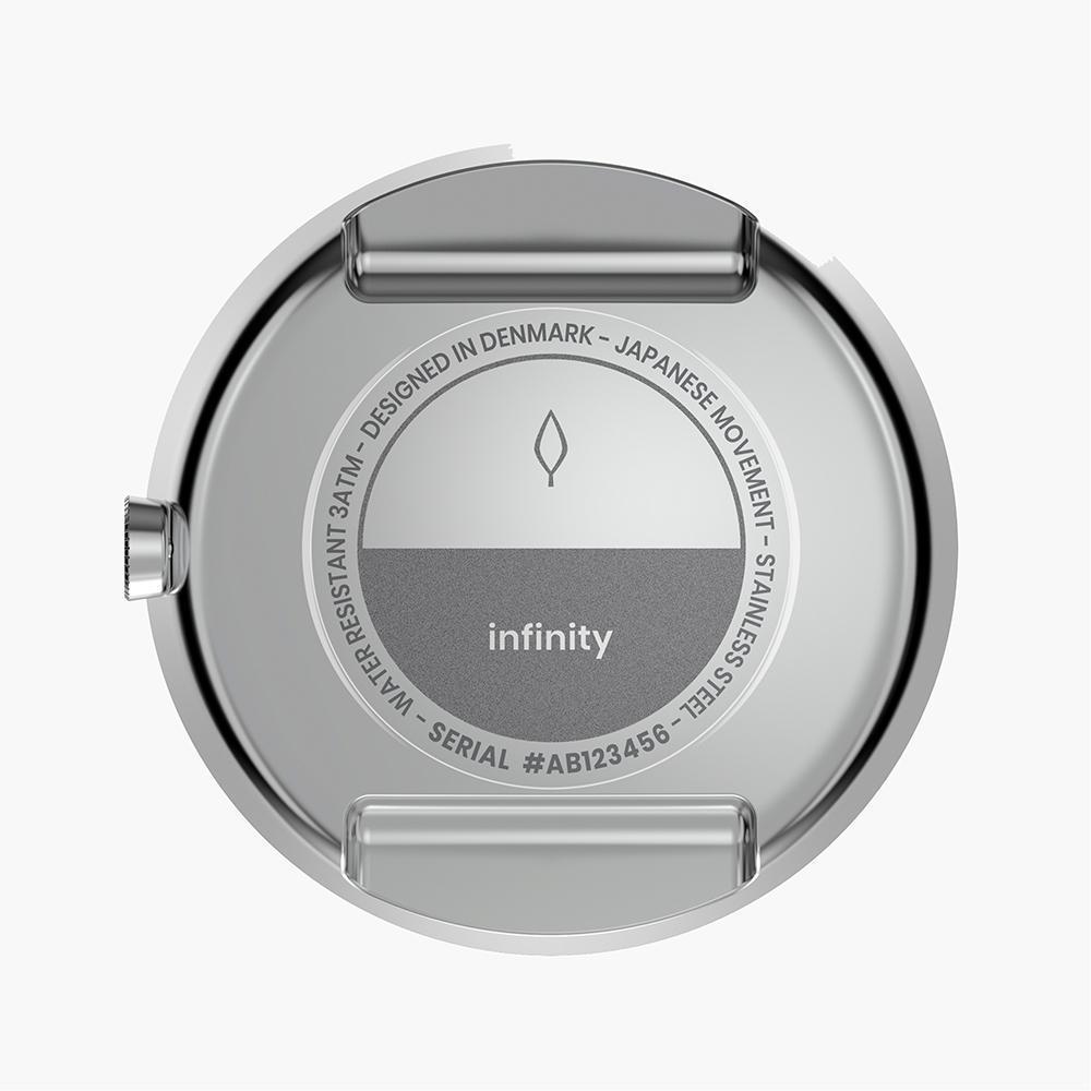 Infinity - BUNDLE White Dial Silver | Brown / Black / Mesh Straps