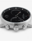 Pioneer - BUNDLE Black Dial Silver | Silver Mesh / Olive Green Nato / Black Leather Straps