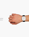 Pioneer - BUNDLE Black Dial Silver | Silver Mesh / Olive Green Nato / Black Leather Straps