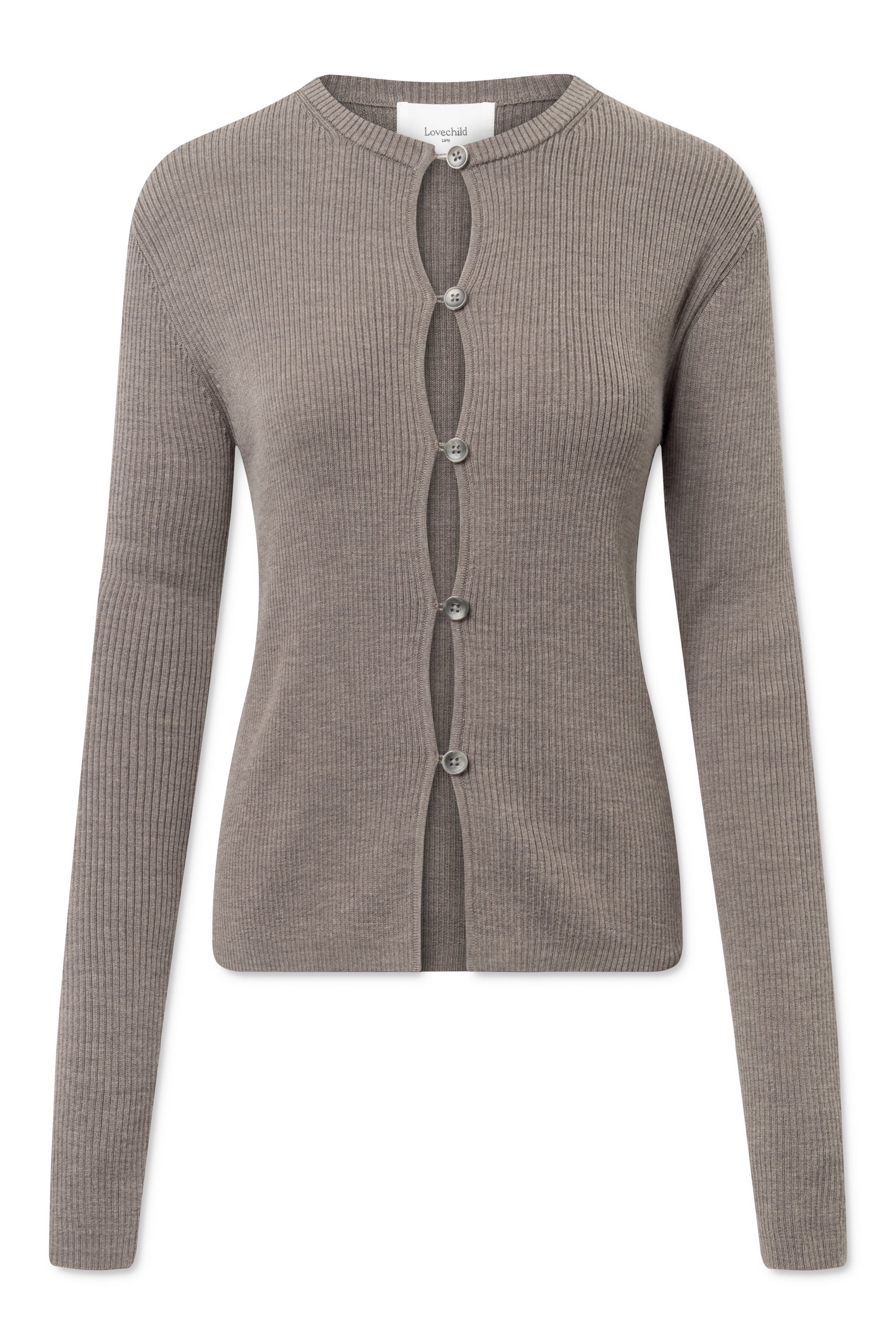 Lovechild 1979 Cari Cardigan KNITWEAR 029 Stone