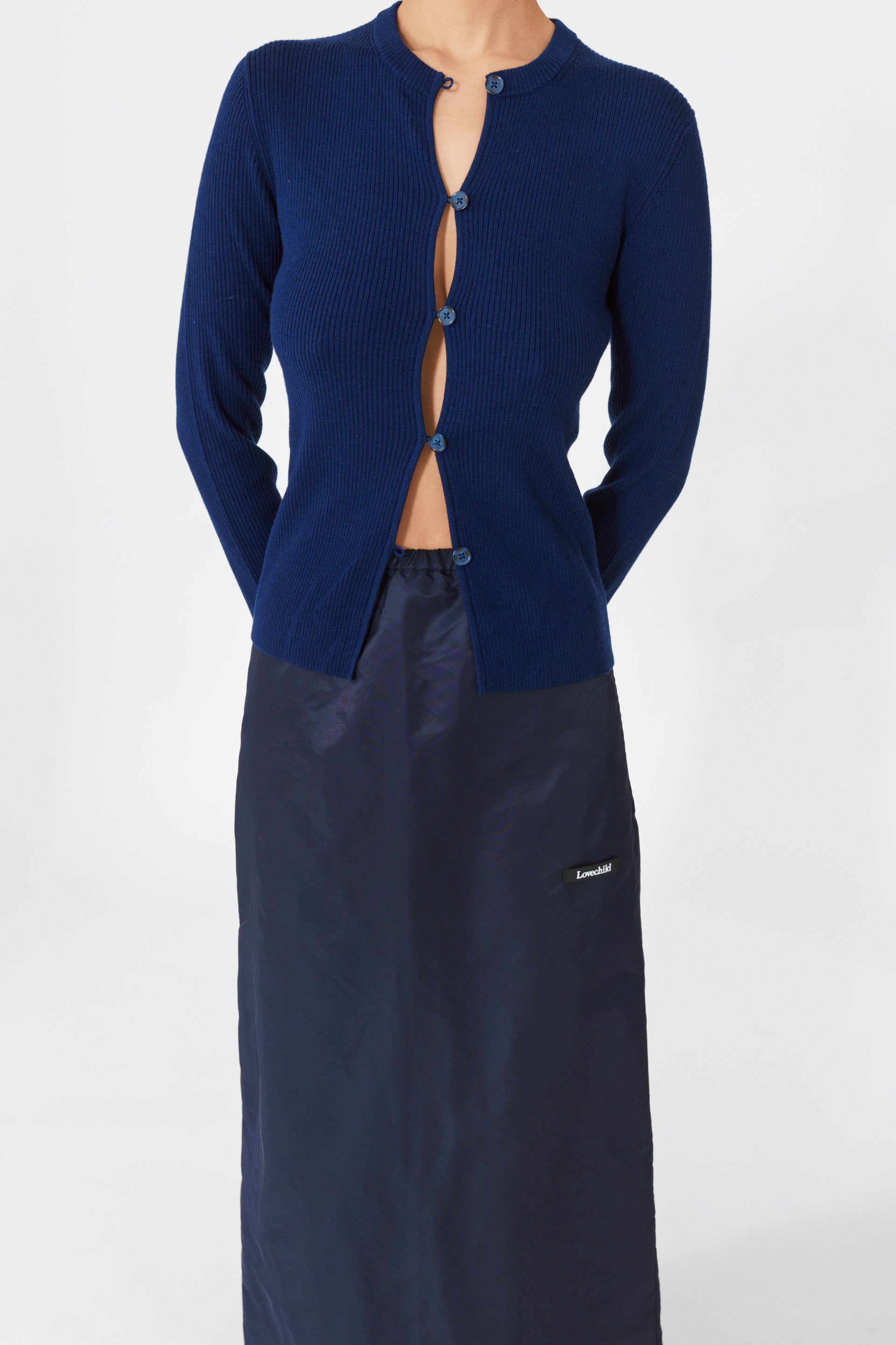 Lovechild 1979 Cari Cardigan Knitwear 450 Total Eclipse