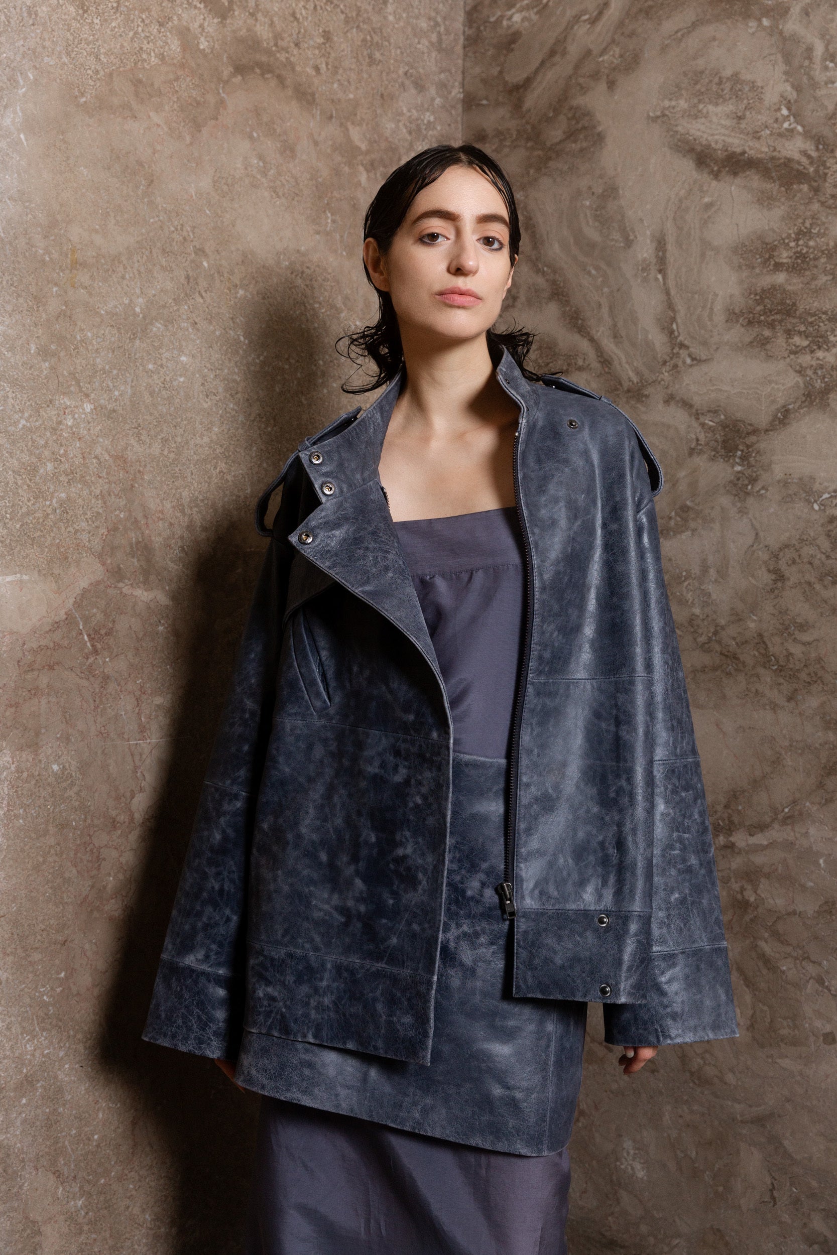 Lovechild 1979 Devonna Jacket OUTERWEAR 483 Dark Dusty Blue