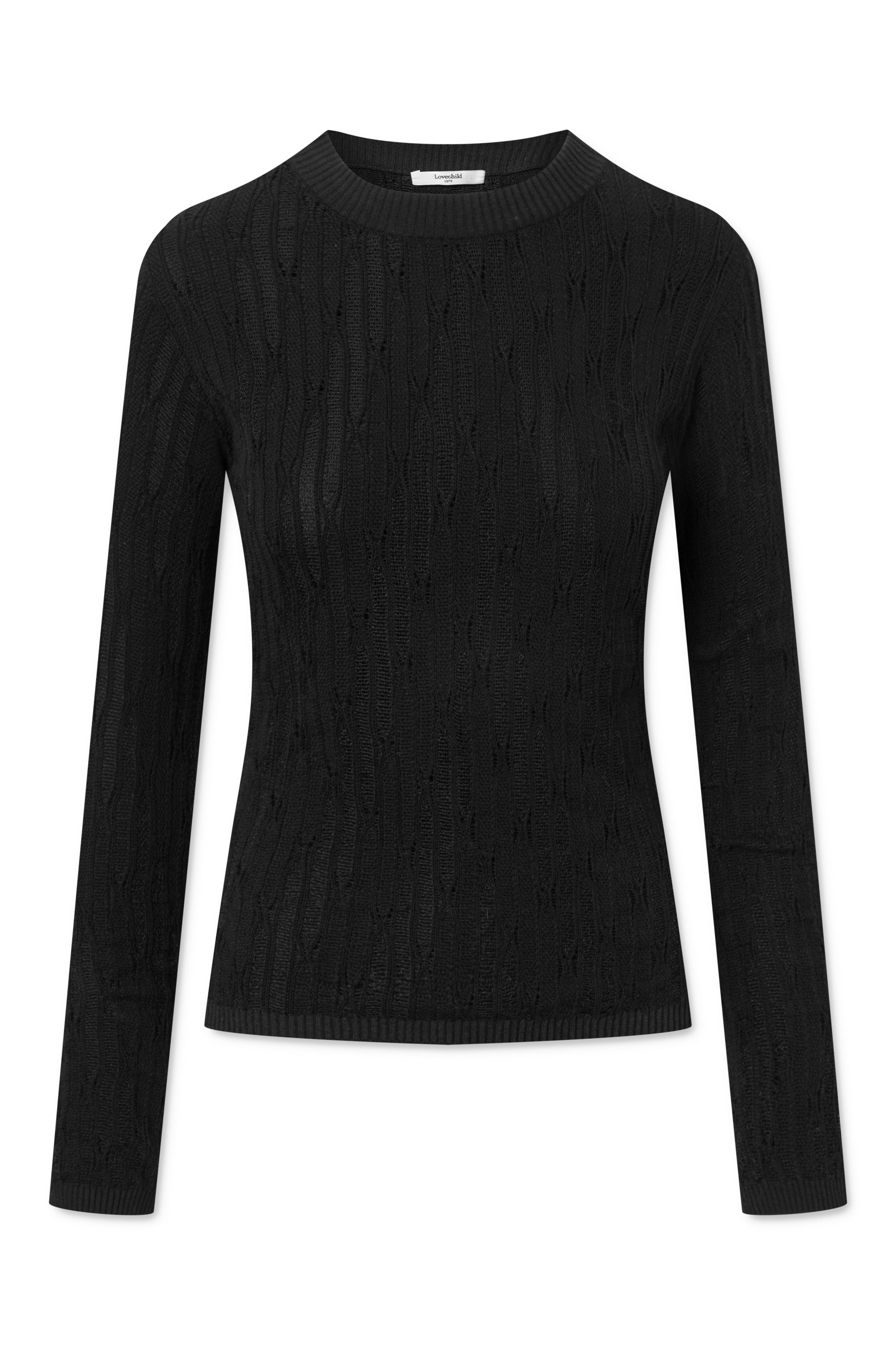 Lovechild 1979 Kailee Crew Neck KNITWEAR 999 Black