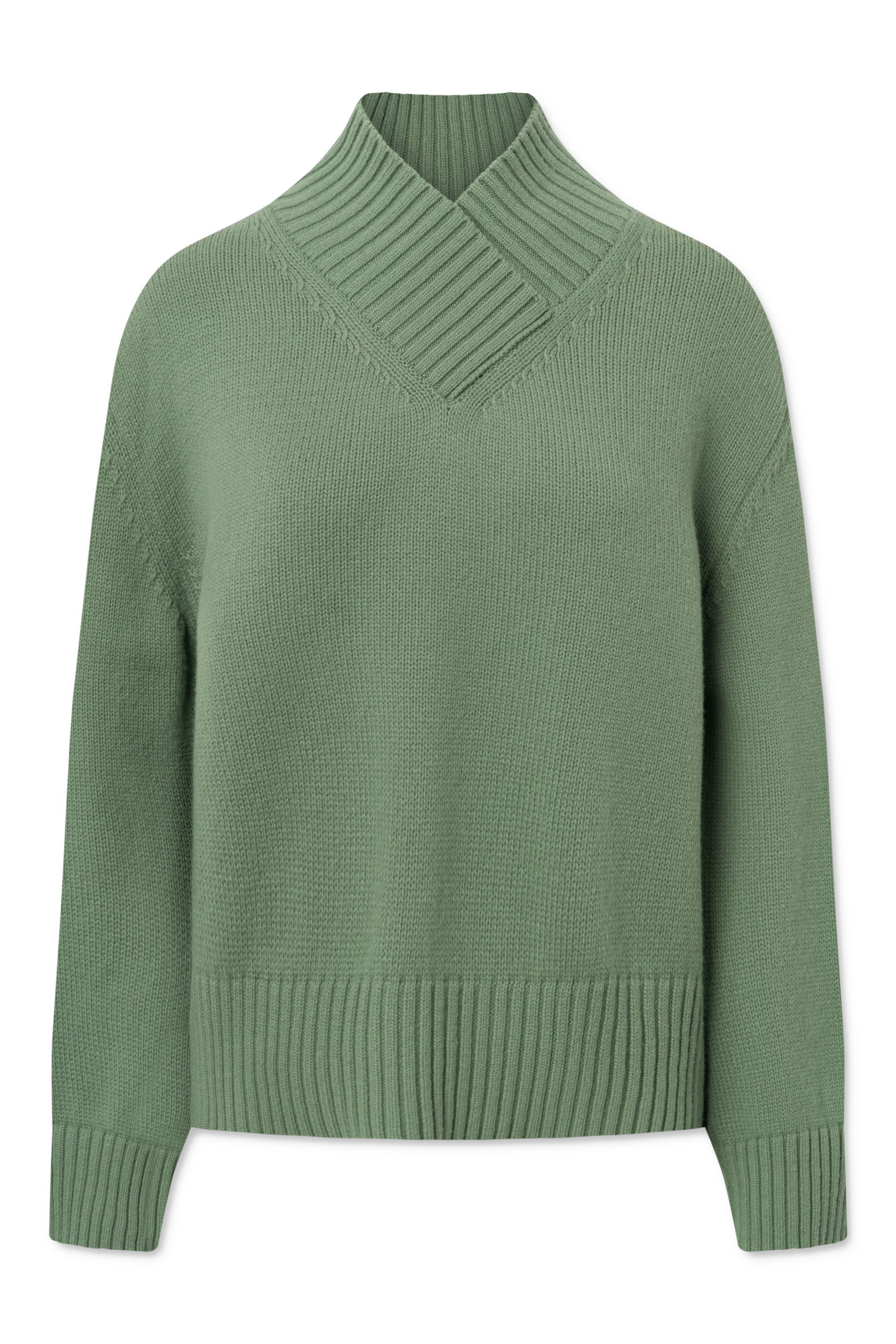 Lovechild 1979 Moa V-Neck KNITWEAR 646 Sage Green