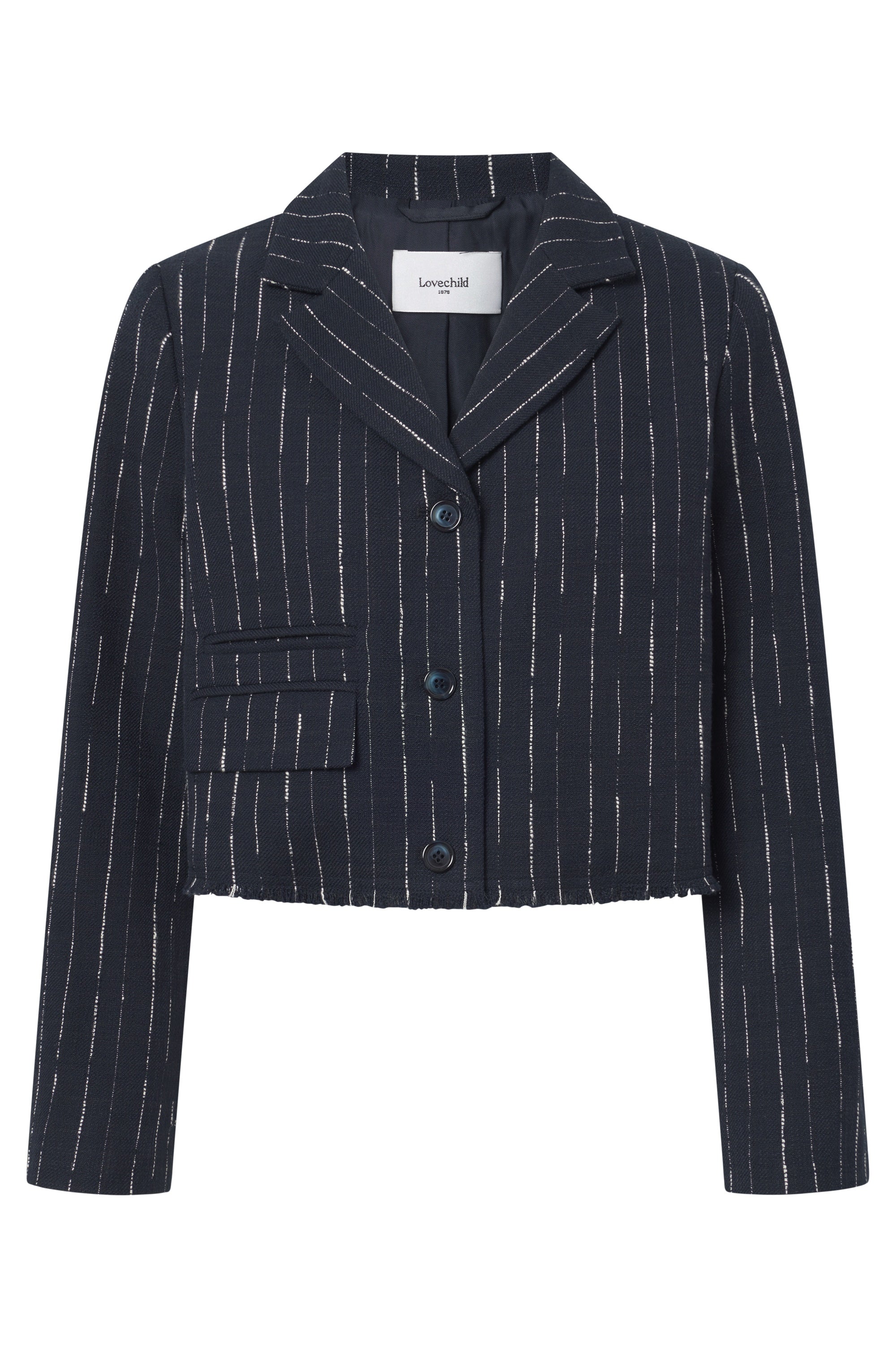 Lovechild 1979 Veronica Jacket BLAZERS 907 White Bouclé Stripe