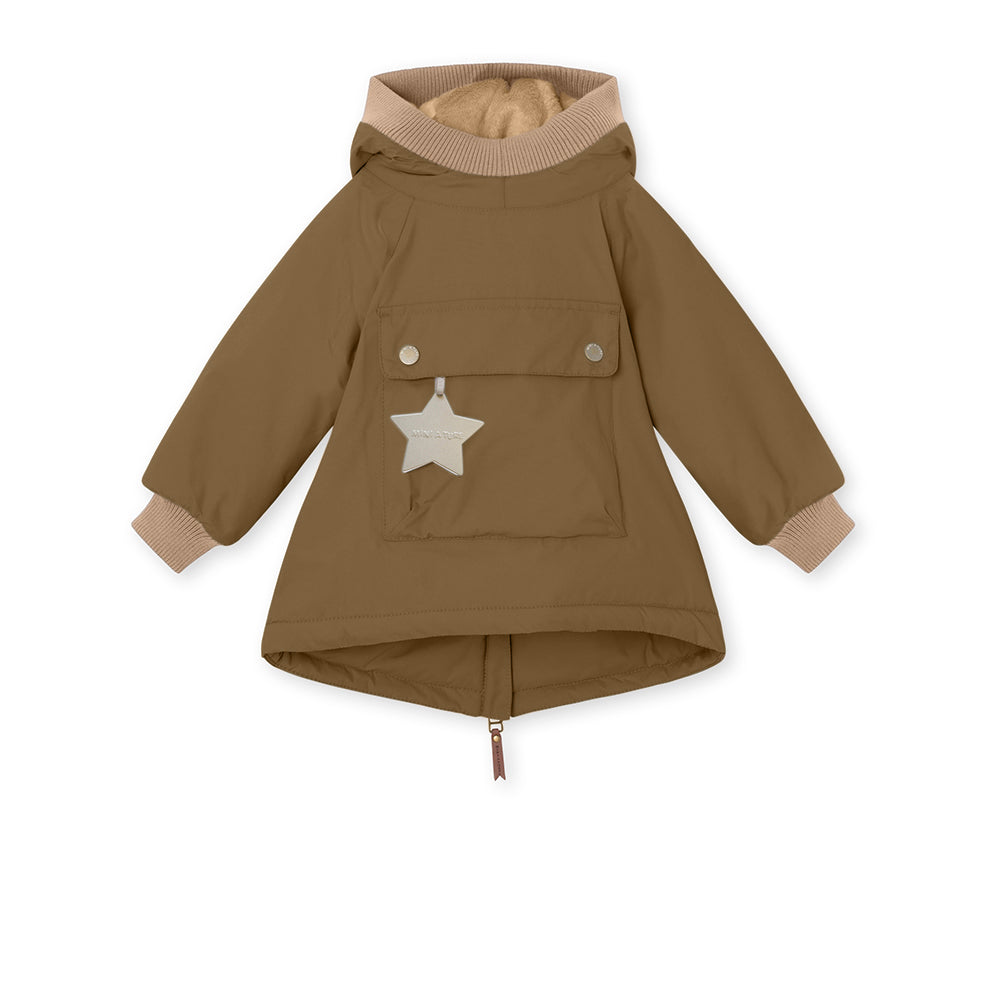 MATBABYWEN fleeceforet vinter anorak. GRS