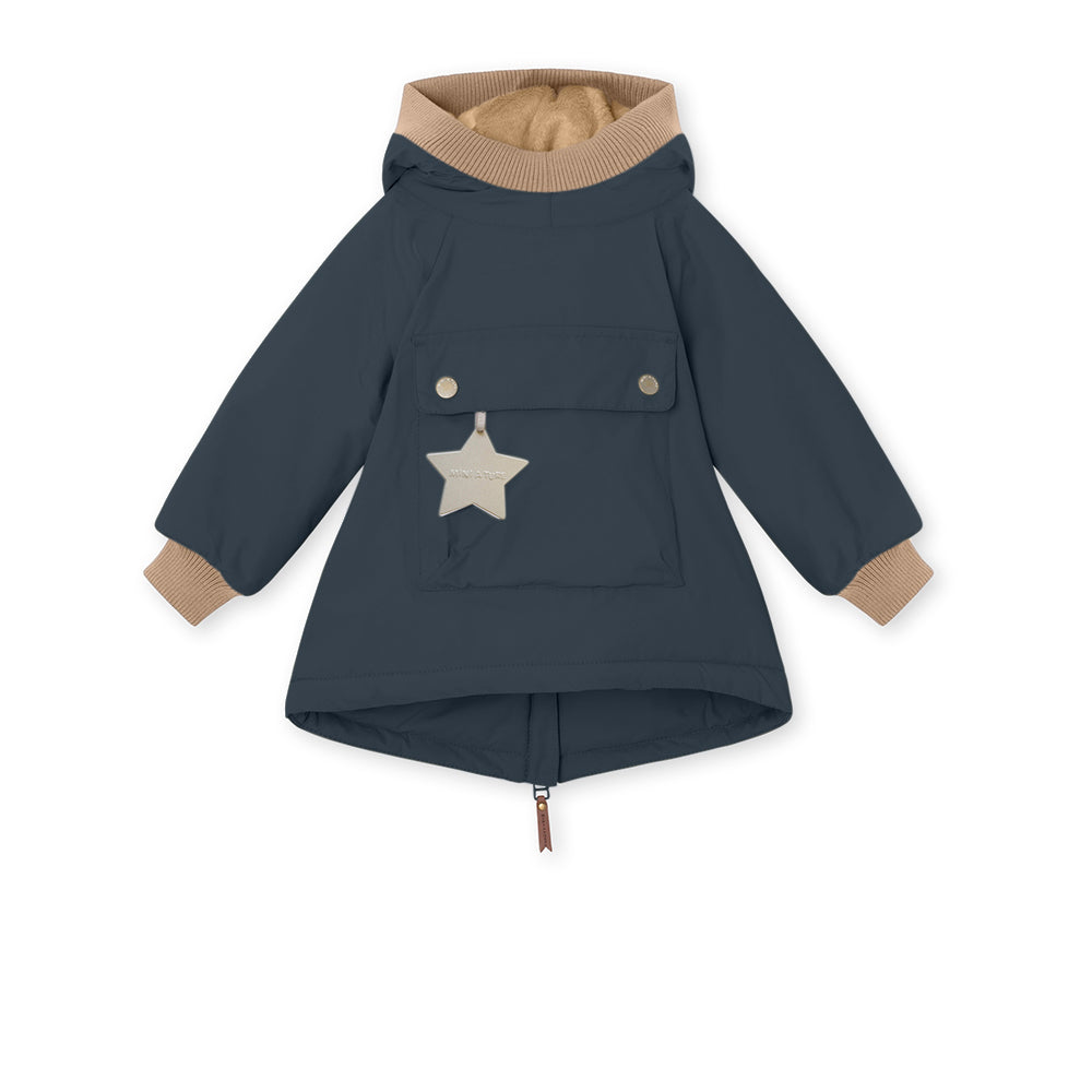 MATBABYWEN fleeceforet vinter anorak. GRS