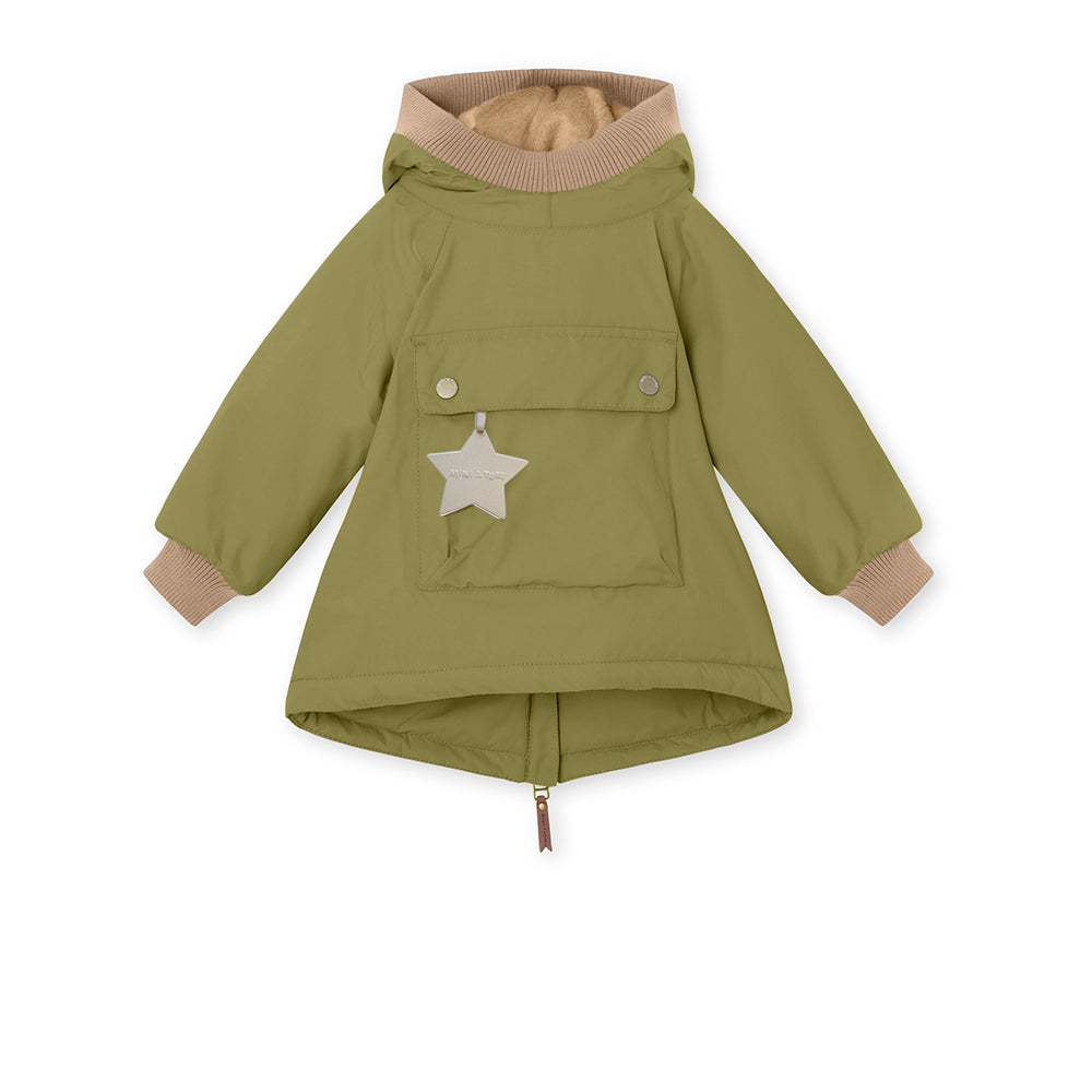 MATBABYWEN fleeceforet vinter anorak. GRS