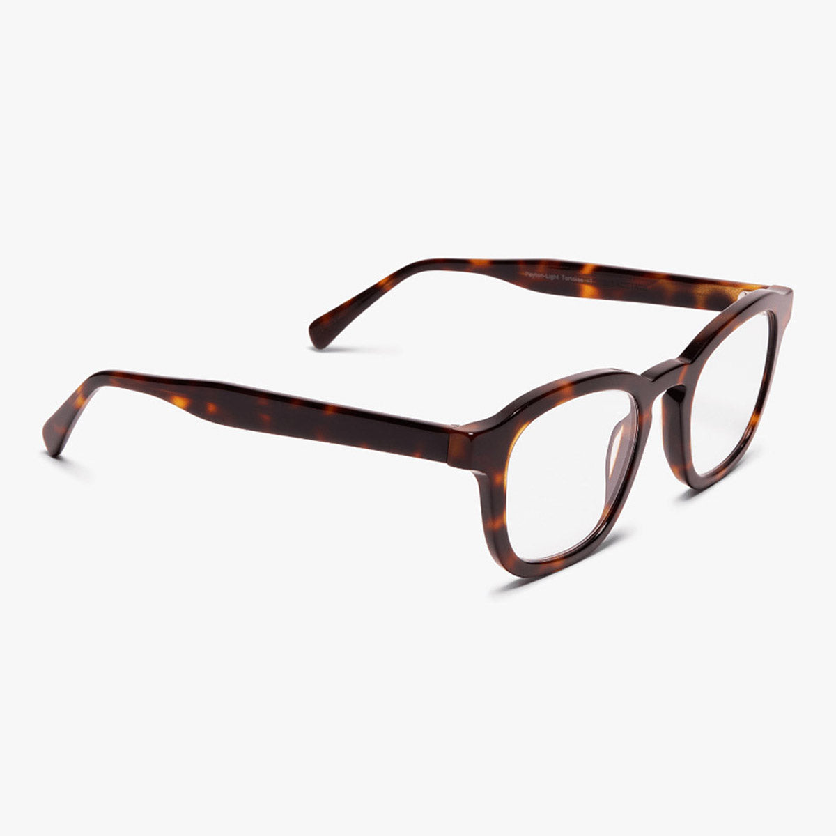 Luxreaders stylish Reykjavik Light Turtle Reading glasses. Made from Bio-acetate in a Square shape.