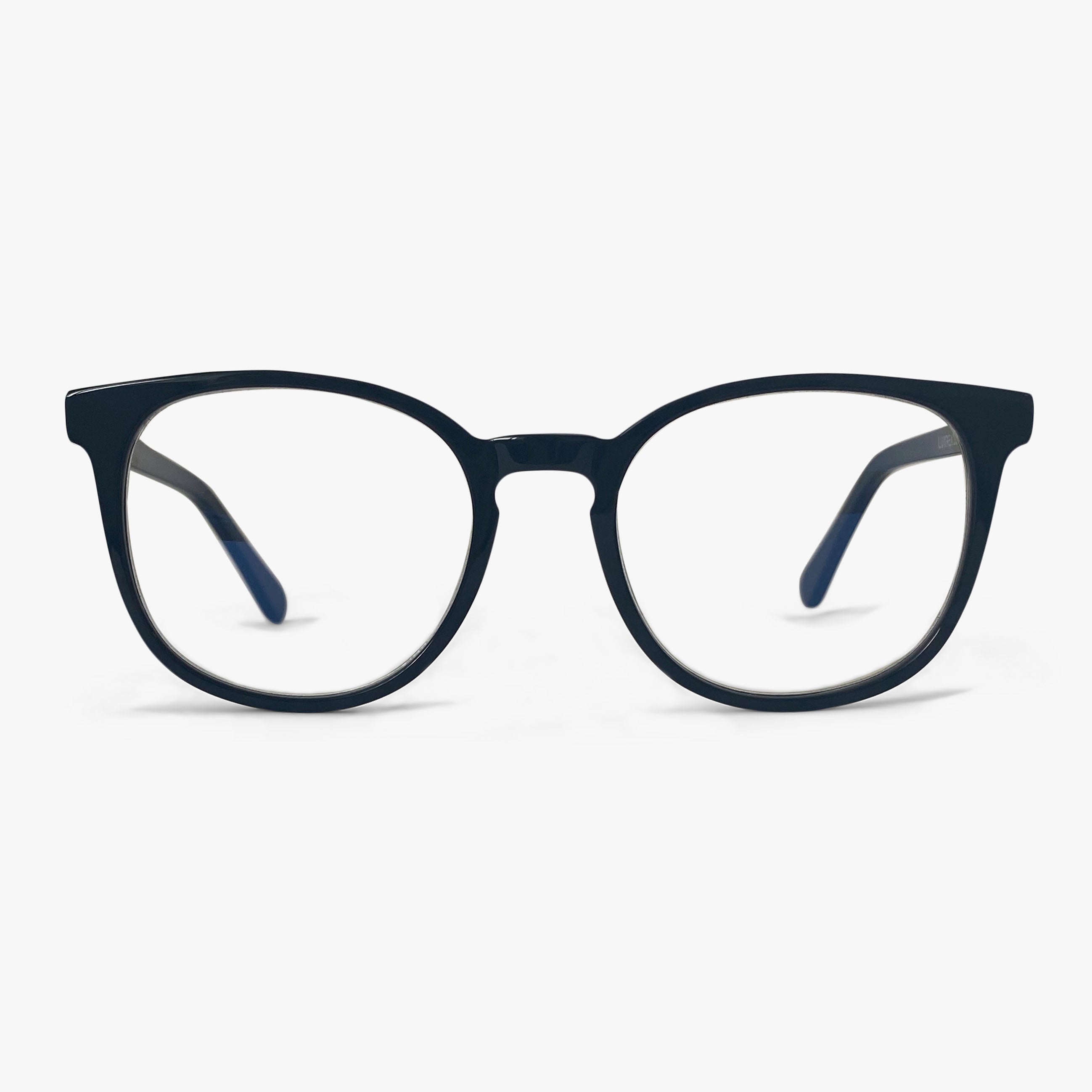 Luxreaders stylish Men's Umeå Black Blue light glasses. Made from Acetate in a Square shape.