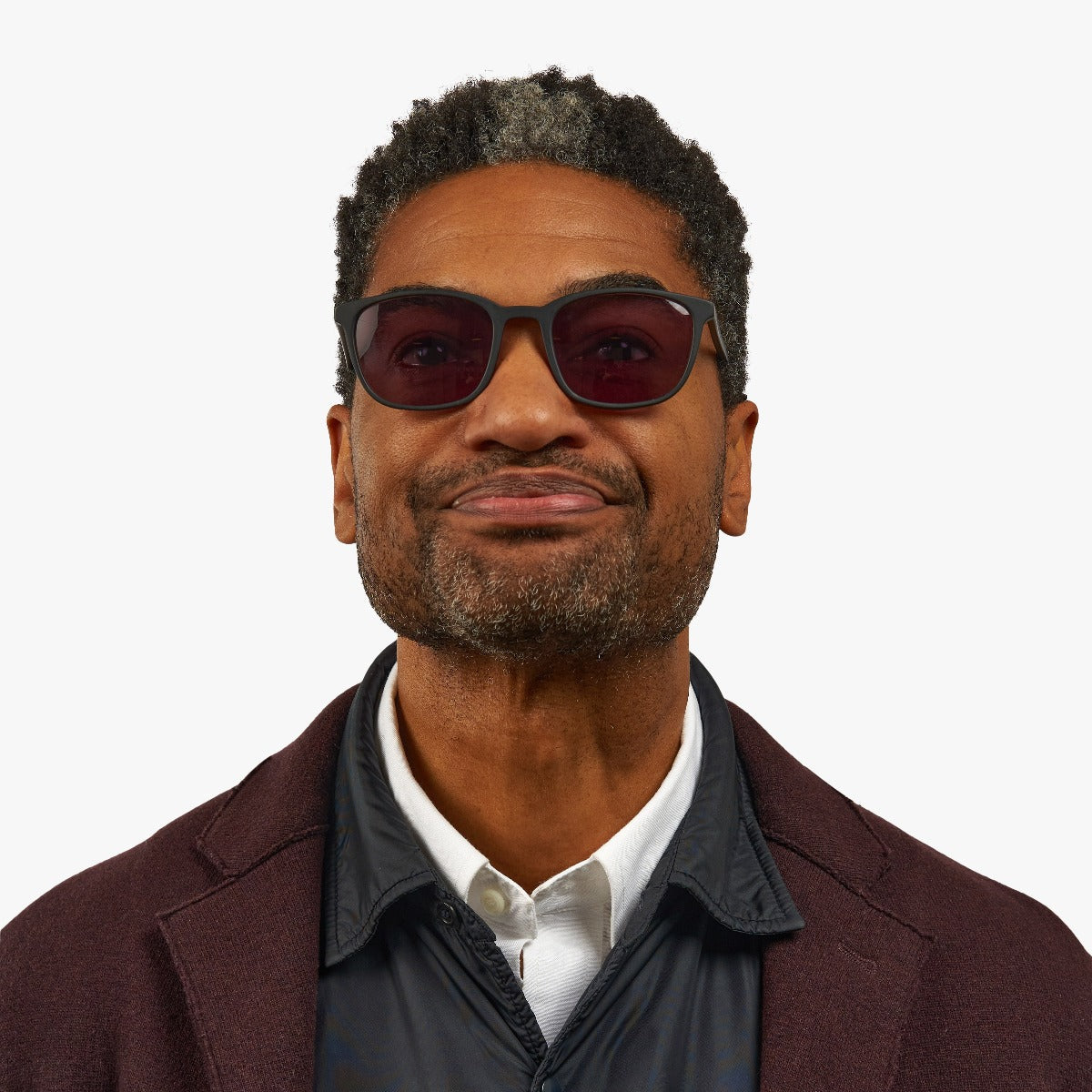 Luxreaders stylish Men's Ebeltoft Black Sunglasses. Made from Acetate in a Square shape.