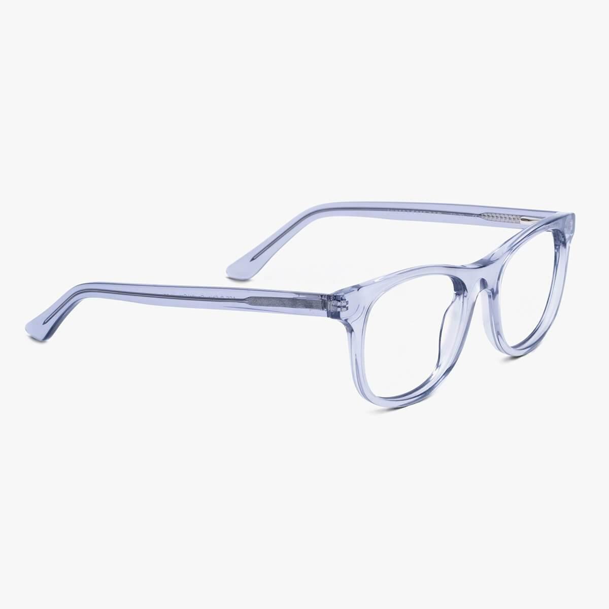Luxreaders stylish Men's Malmö Crystal Grey Reading glasses. Made from Acetate in a Square shape.
