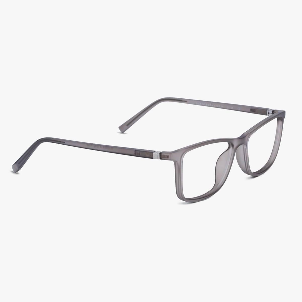 Luxreaders stylish Skagen Grey Blue light glasses. Made from Rubber in a Rectangle shape.