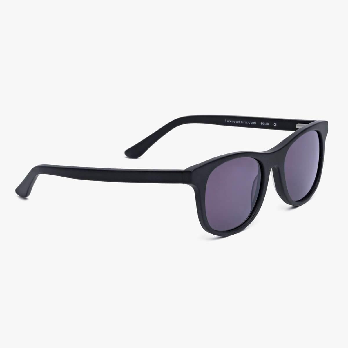 Luxreaders stylish Men's Malmö Black Sunglasses. Made from Acetate in a Square shape.
