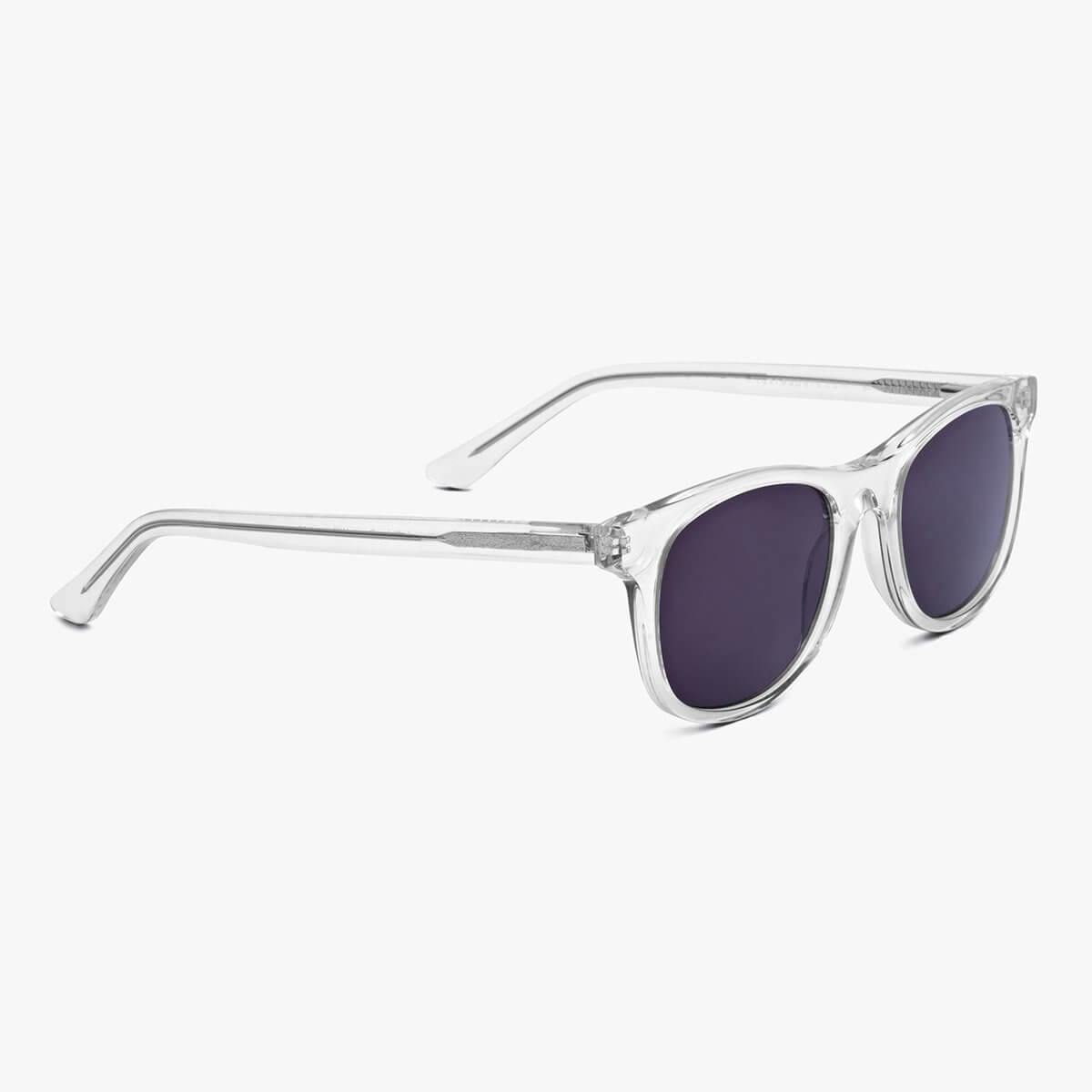 Luxreaders stylish Malmö Crystal White Sunglasses. Made from Acetate in a Square shape.