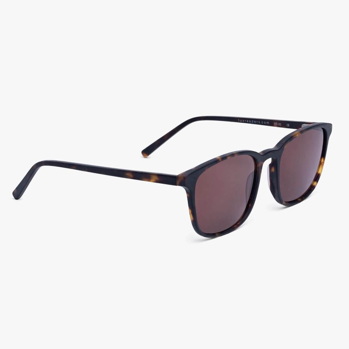 Luxreaders stylish Men's Ebeltoft Dark Turtle Sunglasses. Made from Acetate in a Square shape.