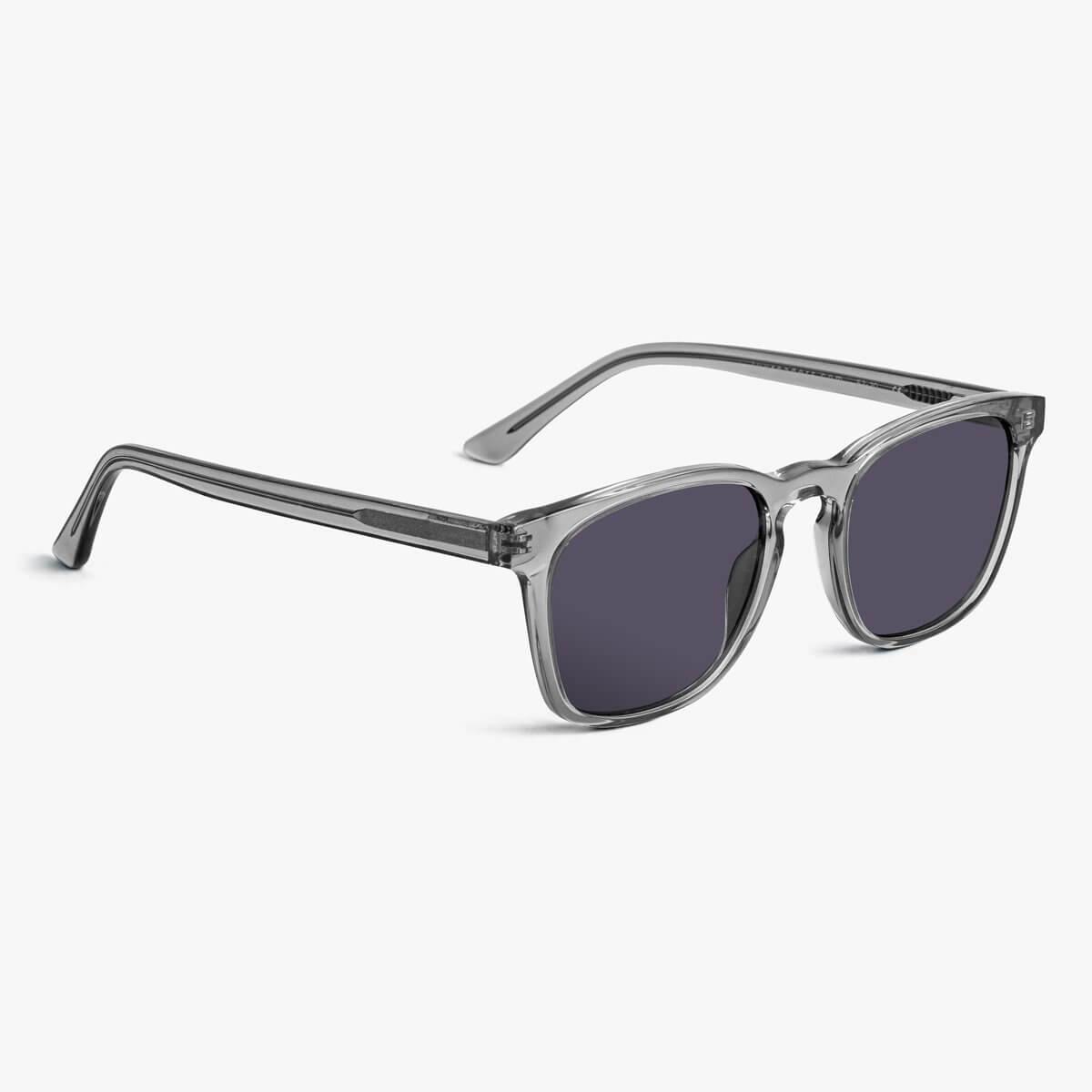 Luxreaders stylish Men's Bornholm Crystal Grey Sunglasses. Made from Acetate in a Square shape.