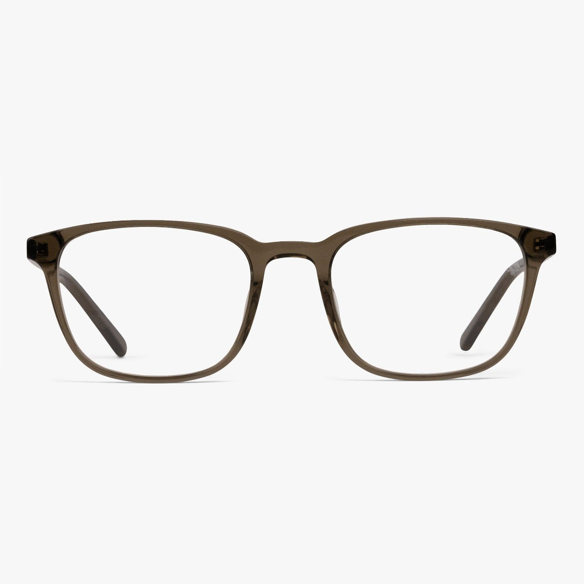 Luxreaders stylish Women's Ebeltoft Shiny Olive Blue light glasses. Made from Acetate in a Square shape.