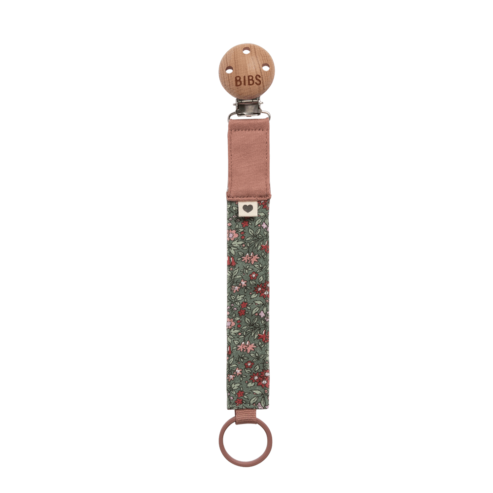 BIBS x LIBERTY Pacifier Clip - Capel Fossil Grey