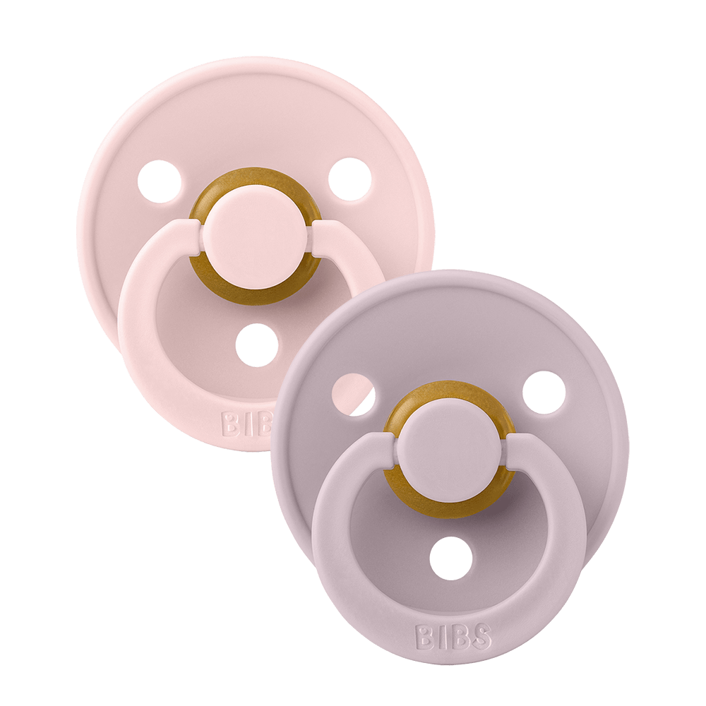 BIBS Colour 2 Pack - Ivory and Blush Pacifiers