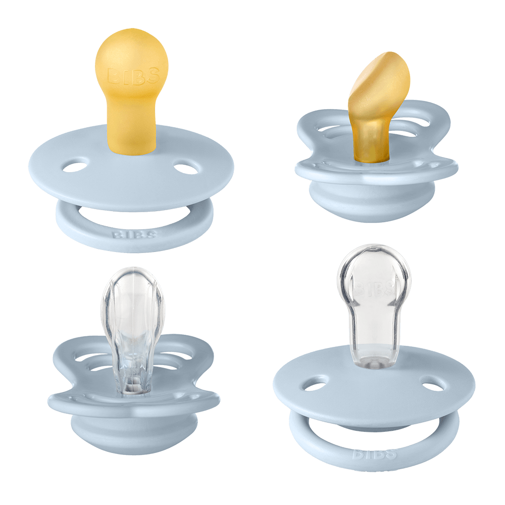 Baby Dummy Sterilising Bibs Dummies BIBS Baby Blue Try-It