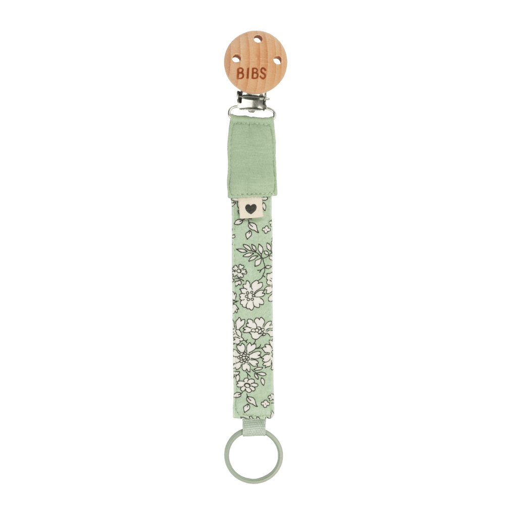 Bibiy【MELINDA CAPE】 BIBS x LIBERTY Pacifier Clip - Chamomile Lawn Violet Sky
