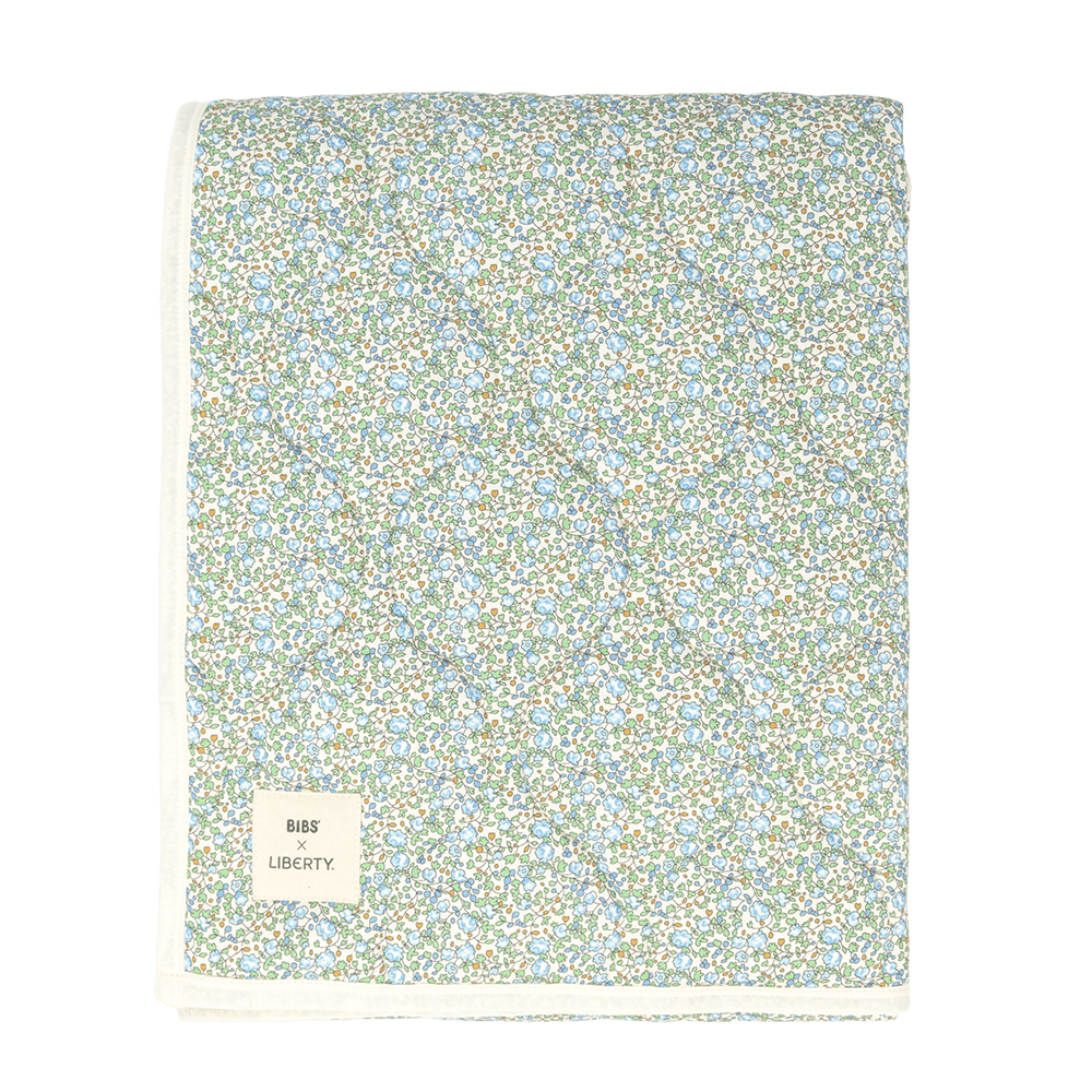 BIBS x LIBERTY Quilted Blanket Capel - Sage