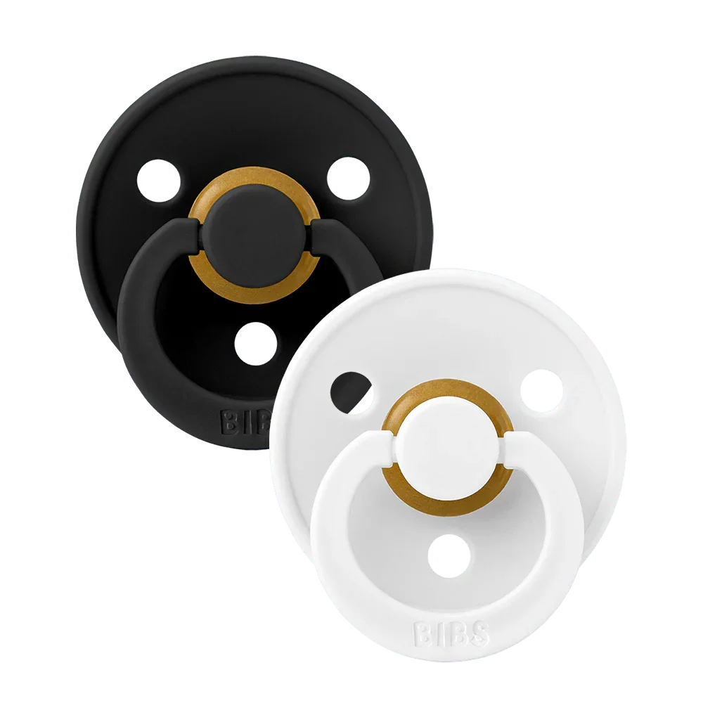 BIBS Colour 2 Pack - Ivory and Blush Pacifiers