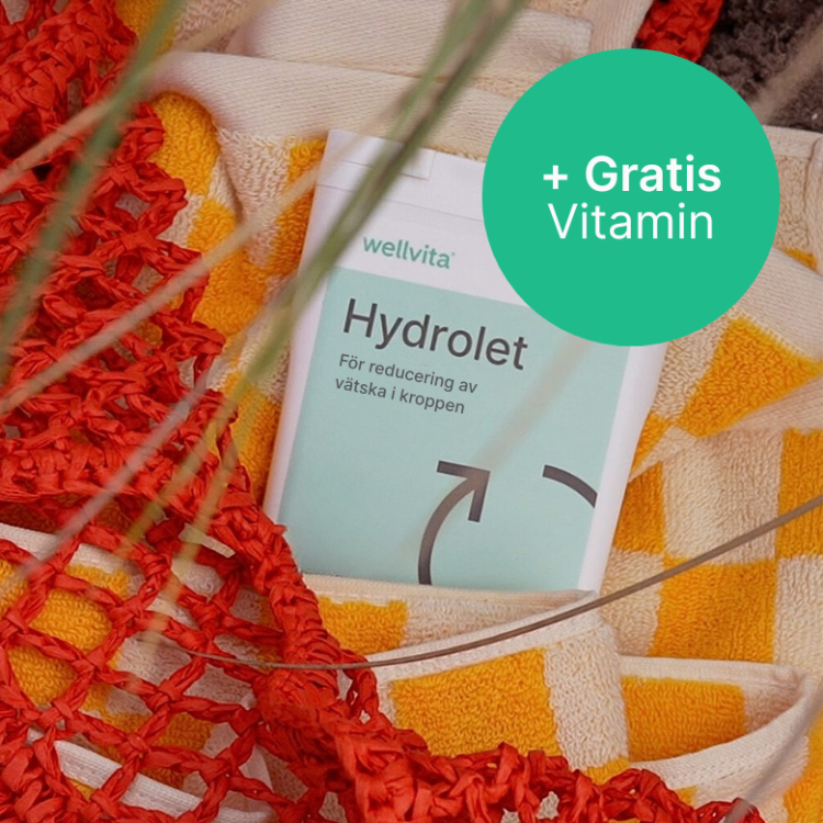 Kosttillskott Hydrolet, 90 tabletter, stödjer njurarnas vätskeförmåga med åkerfräken, maskros och hibiskus.