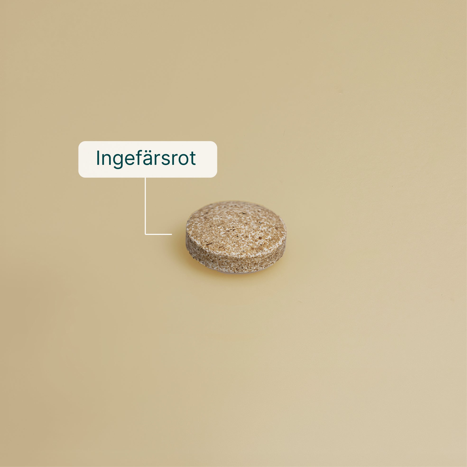Ingefära kosttillskott med torkad och pulveriserad ingefärsrot som stödjer matsmältning och ledhälsa