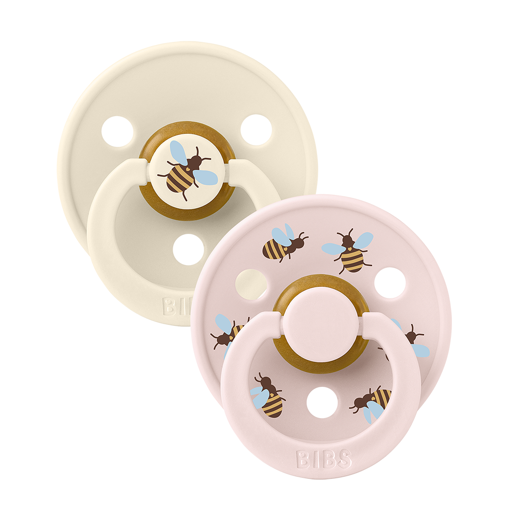 STUDIO Colour Pacifiers 2 Pack Bumblebee - Ivory/Petal – Bibsworld store US