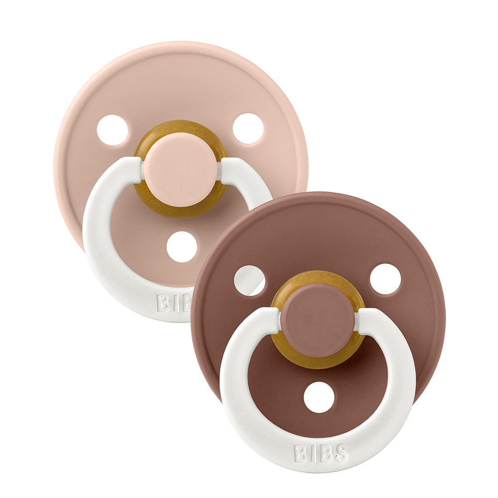 Colour GLOW Pacifiers 2 Pack - Blush/Woodchuck