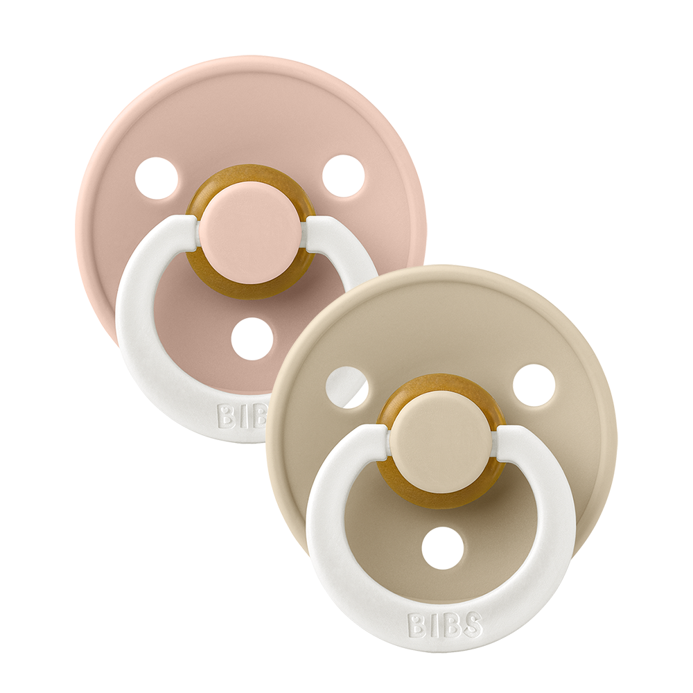 Colour GLOW Pacifiers 2 Pack - Blush/Vanilla