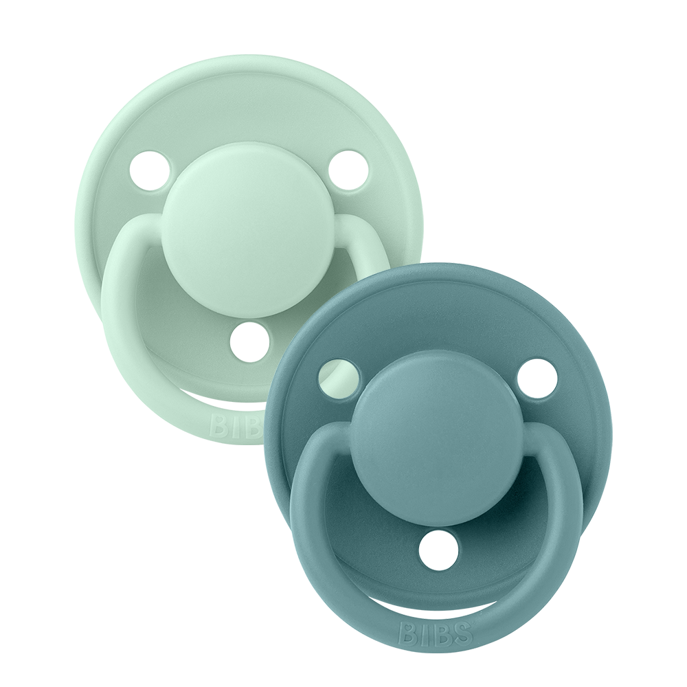 De Lux Pacifiers 2 Pack - Nordic Mint/Island Sea