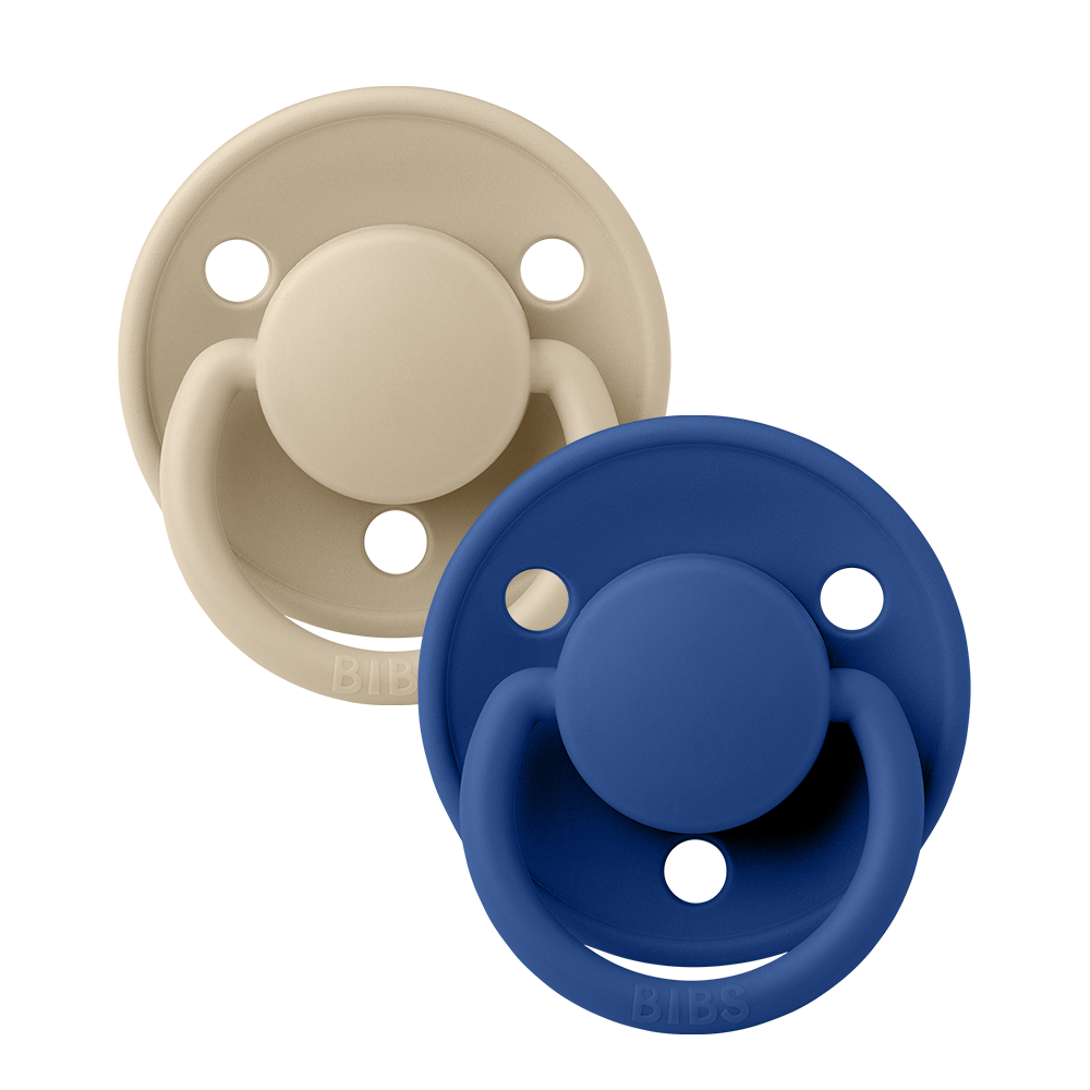 De Lux Pacifiers 2 Pack - Vanilla/Cornflower