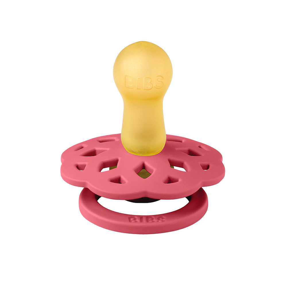 Boheme Pacifiers 2 Pack - Dusty Pink/Coral