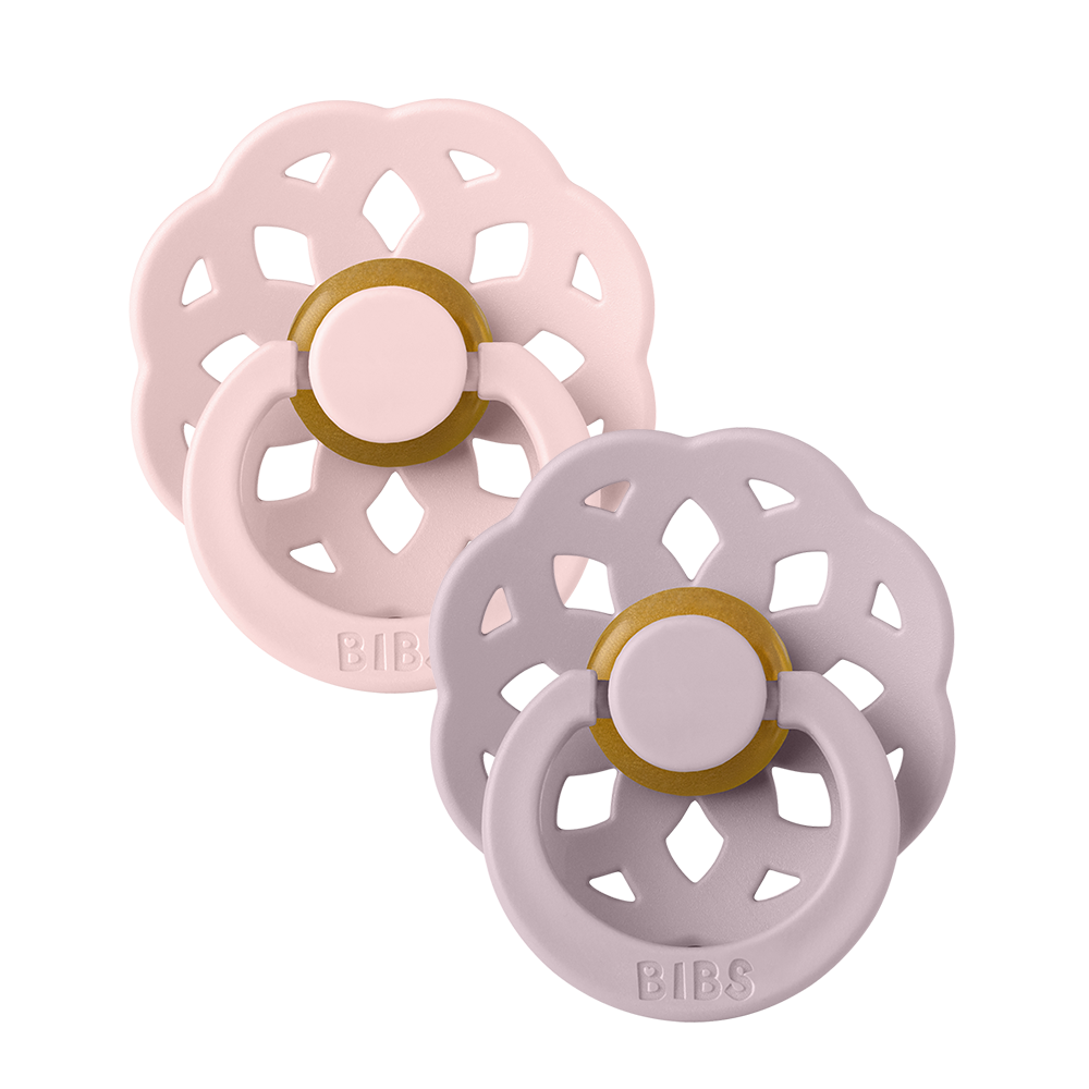 Boheme Pacifiers 2 Pack - Blossom/Dusky Lilac