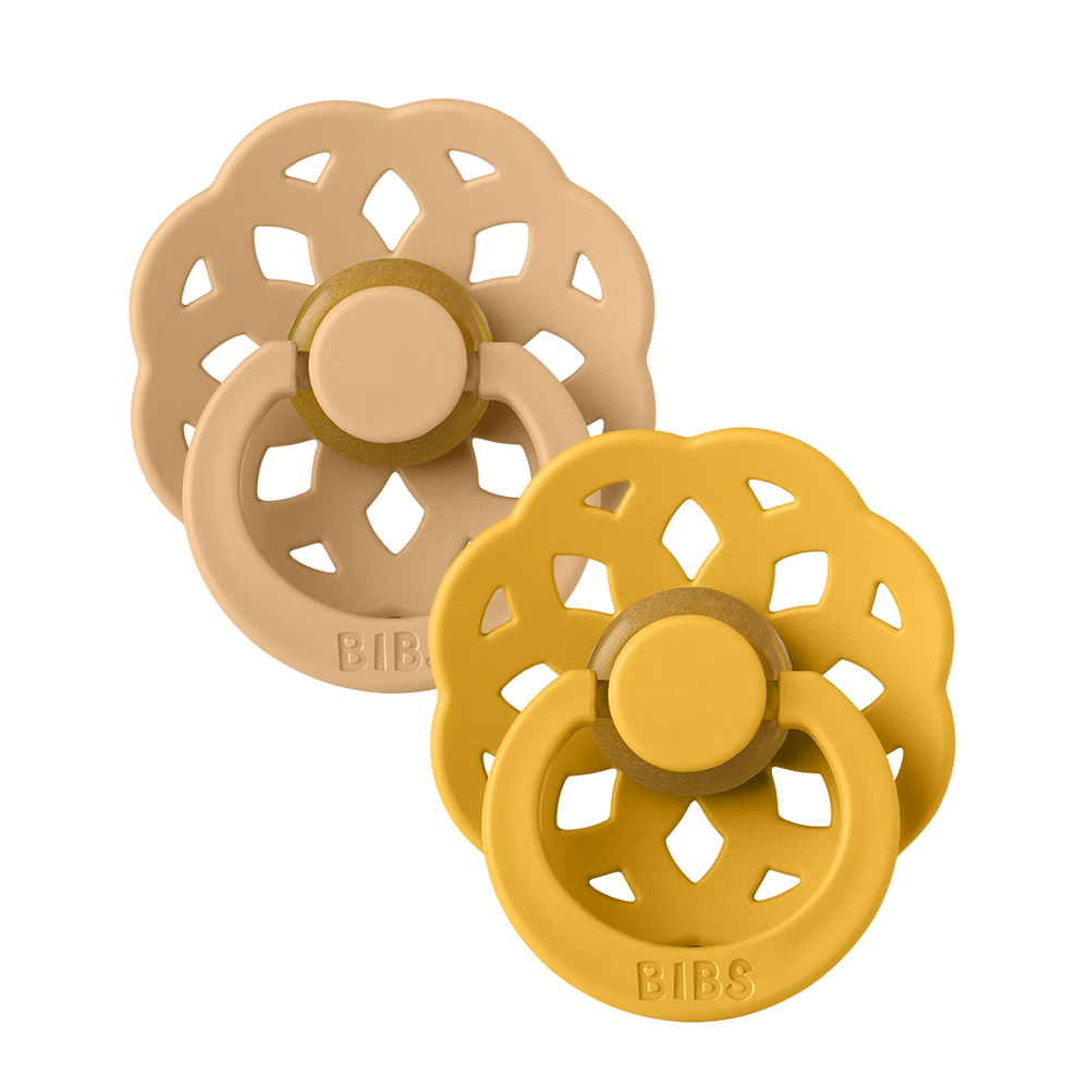 Boheme Pacifiers 2 Pack - Desert Sand/Honey Bee