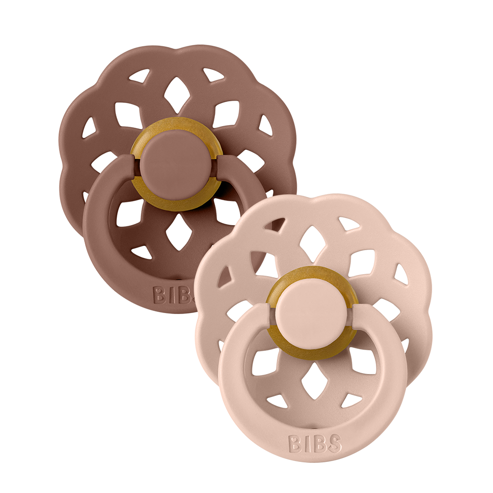Boheme Pacifiers 2 Pack - Woodchuck/Blush