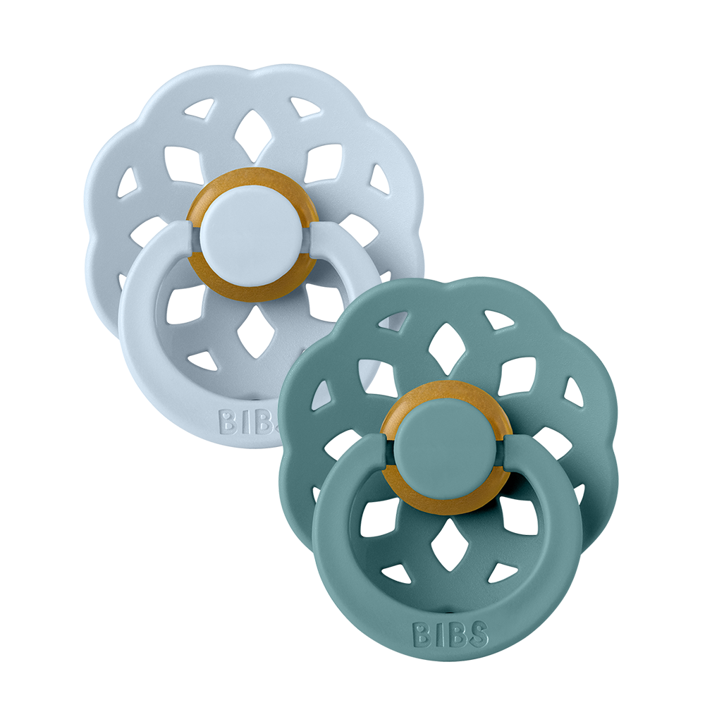 Boheme Pacifiers 2 Pack - Baby Blue/Island Sea