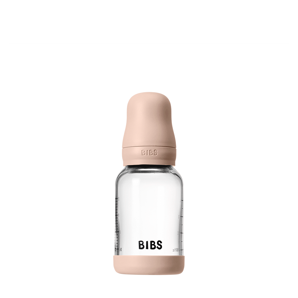 Baby Glass Bottle Set 4oz Silicone - Blush