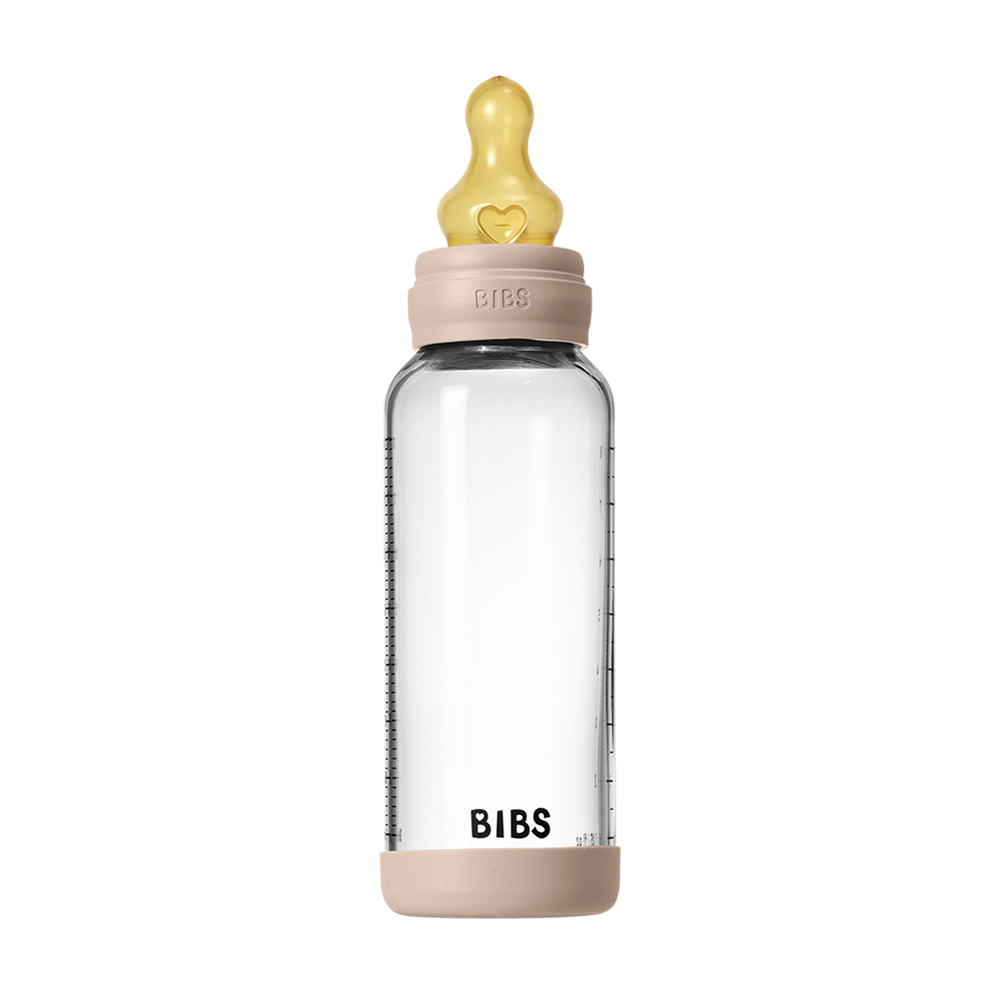 Baby Glass Bottle Set 8oz Latex - Blush