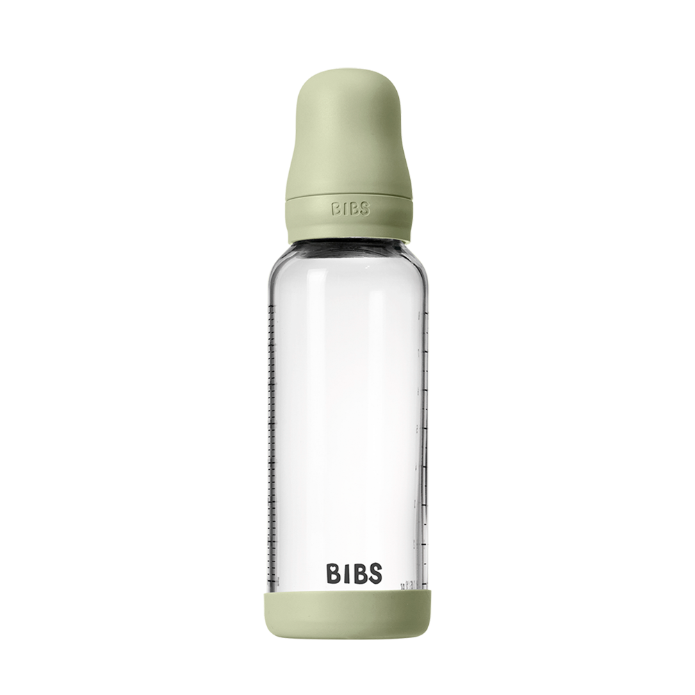 Baby Glass Bottle Set 8oz Latex - Sage