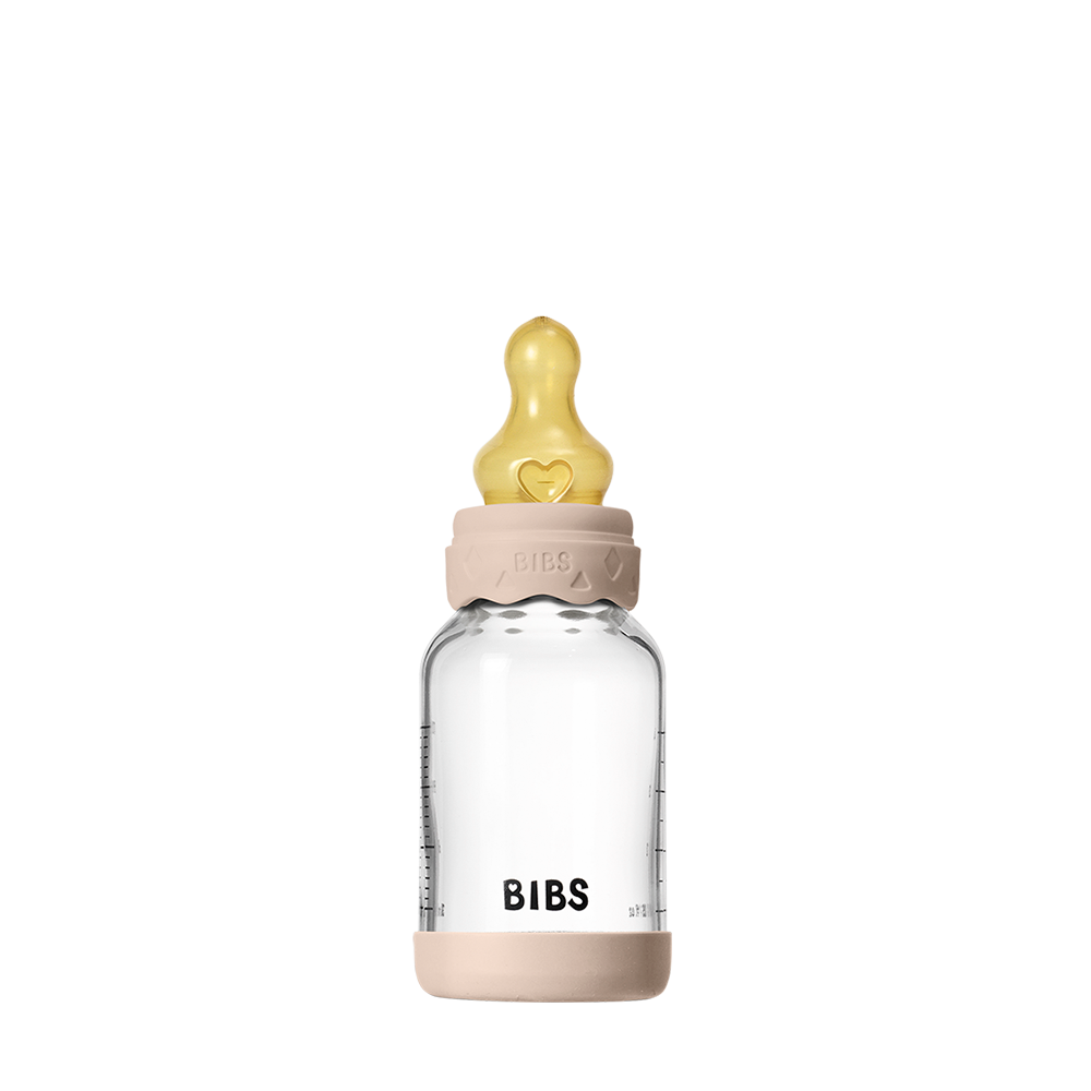 Baby Glass Bottle Boheme Set 4oz Latex - Blush