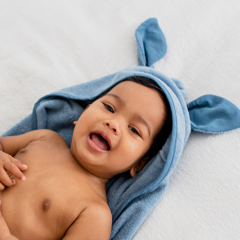 Kangaroo Hoodie Towel Baby - Petrol