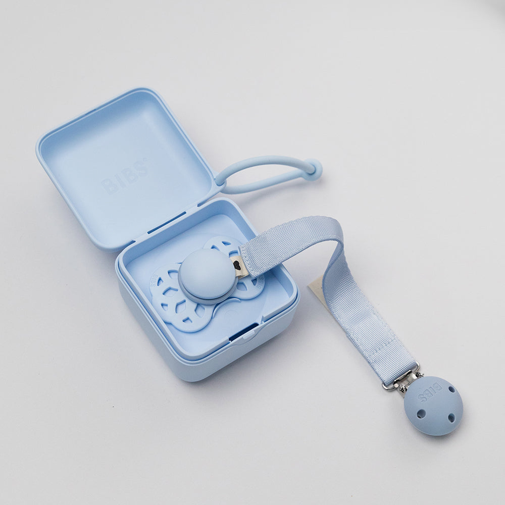 Pacifier Clip Ribbon - Dusty Blue