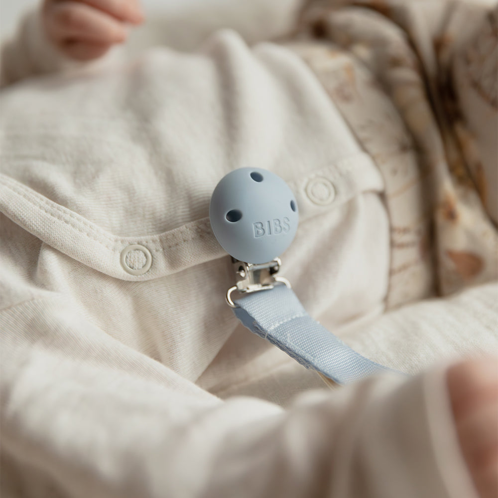 Pacifier Clip Ribbon - Dusty Blue
