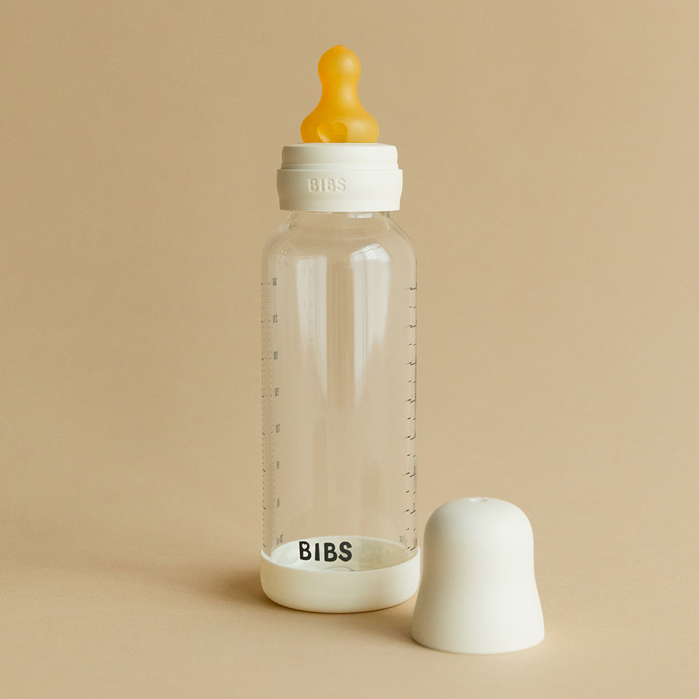 Baby Glass Bottle Set 8oz Latex - Blush
