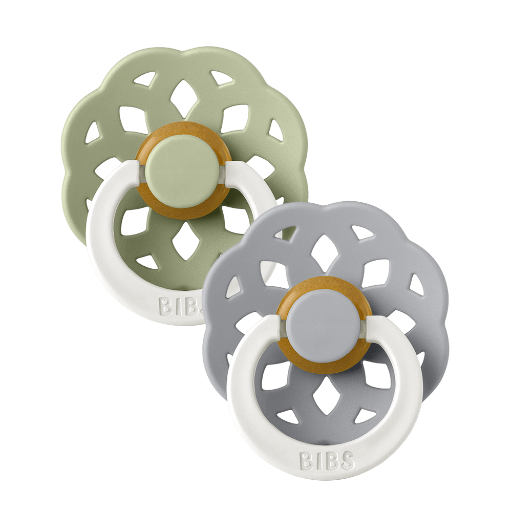 Boheme GLOW Pacifiers 2 Pack - Sage/Cloud