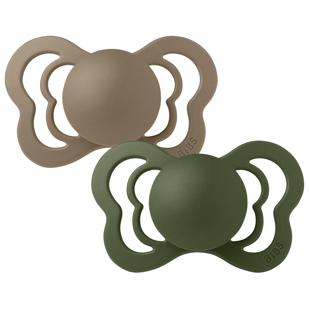 Couture Pacifiers 2 Pack - Dark Oak/Hunter Green
